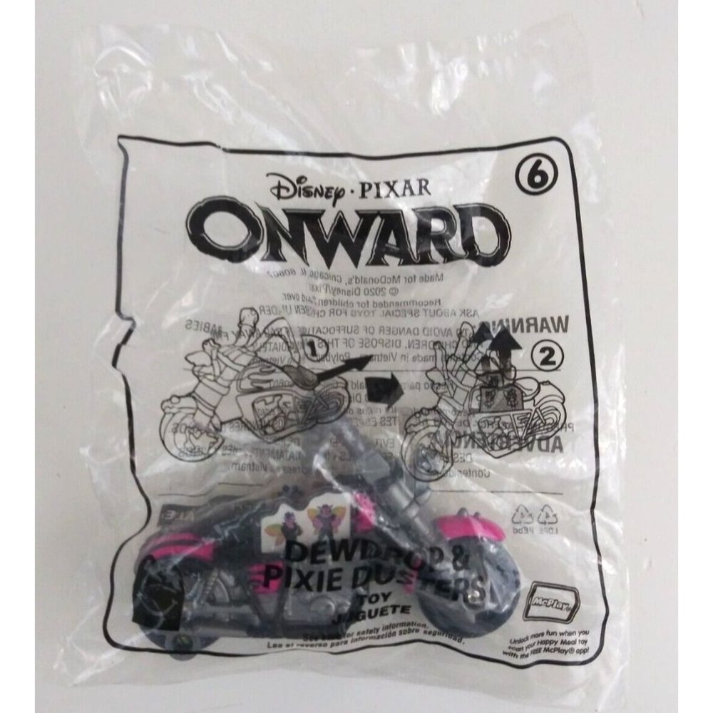 New Disney/Pixar Onward #6 Dewdrop & Pixie Dusters McDonald's Toy Sealed